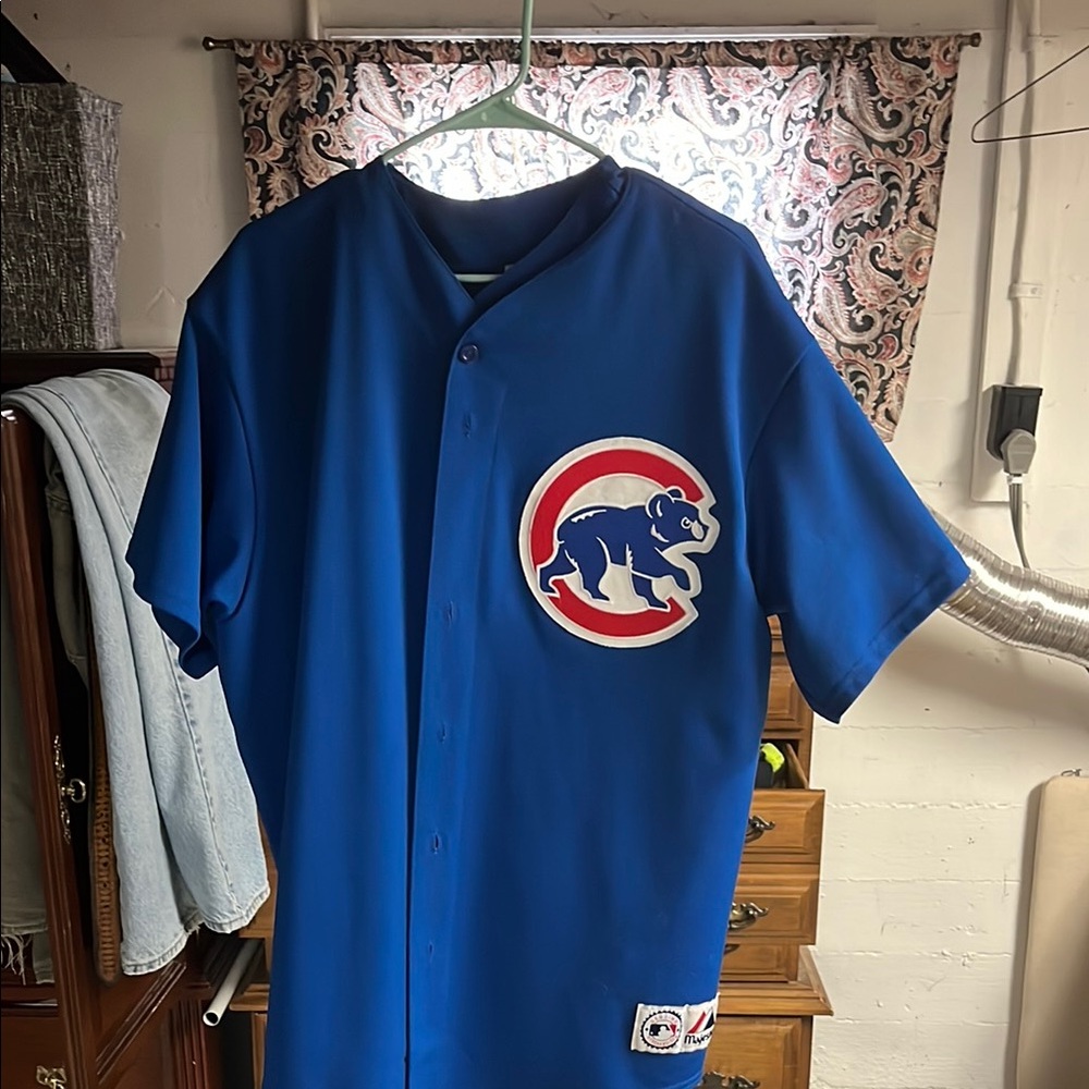 Vintage Blue Mark Prior Chicago Cubs Jersey